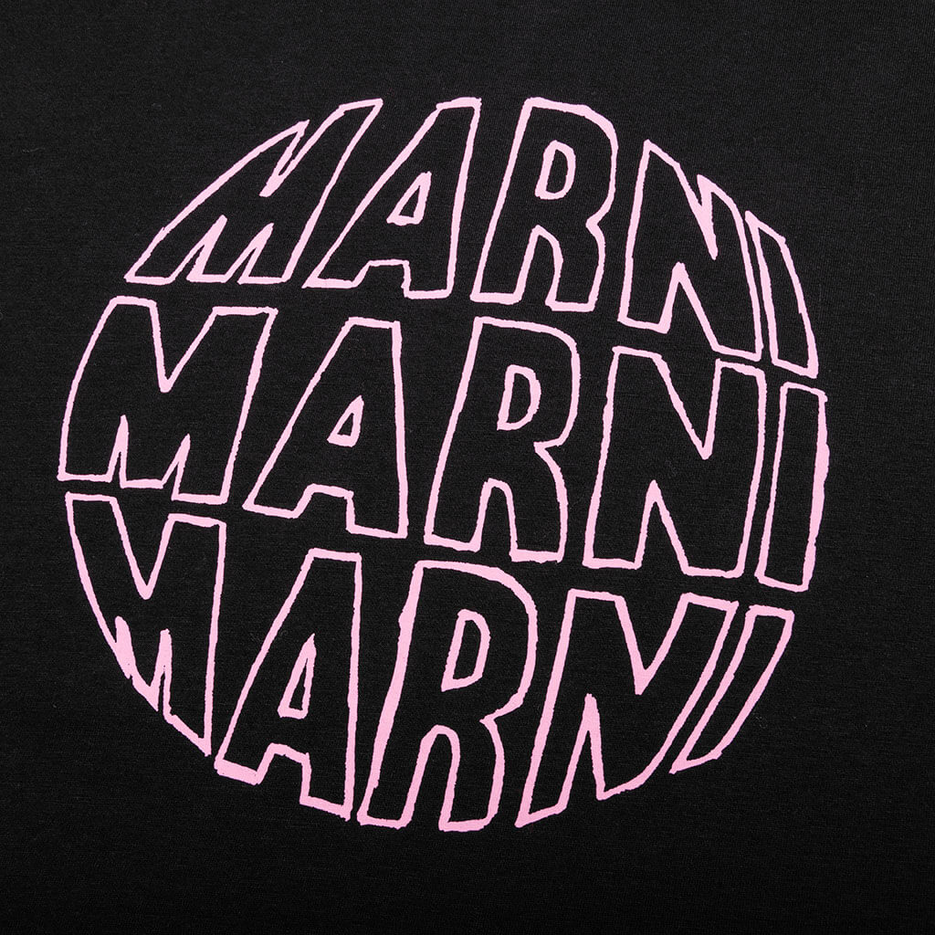 Circular Logo T-Shirt - Black - Image 3
