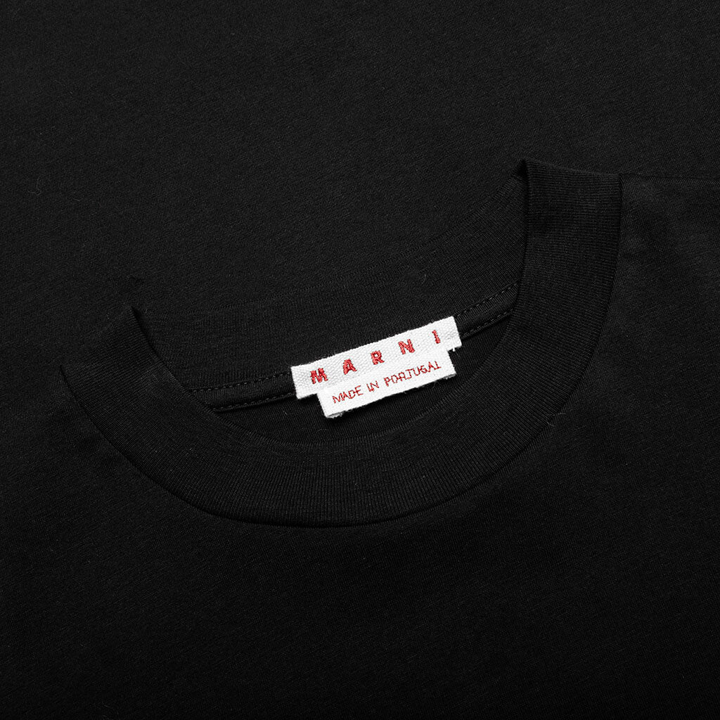 Circular Logo T-Shirt - Black - Image 4