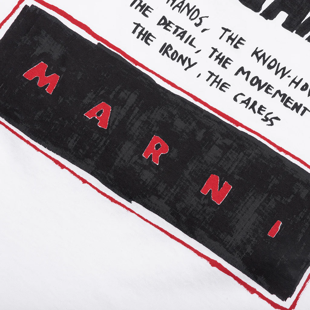 Slogan Print Organic Cotton T-Shirt - Lily White - Image 4