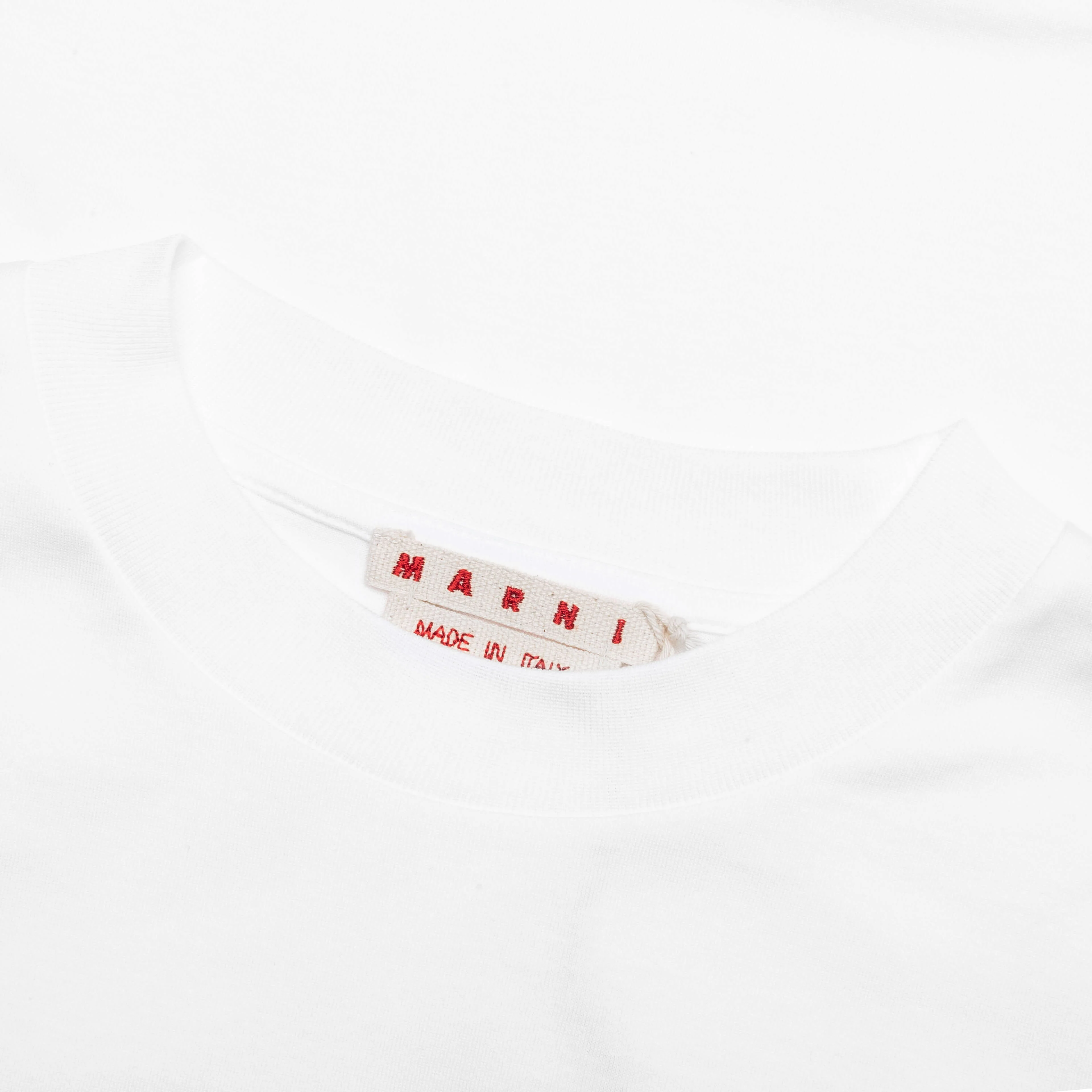 Scribble Logo Cotton T-Shirt - Lily White - Image 3