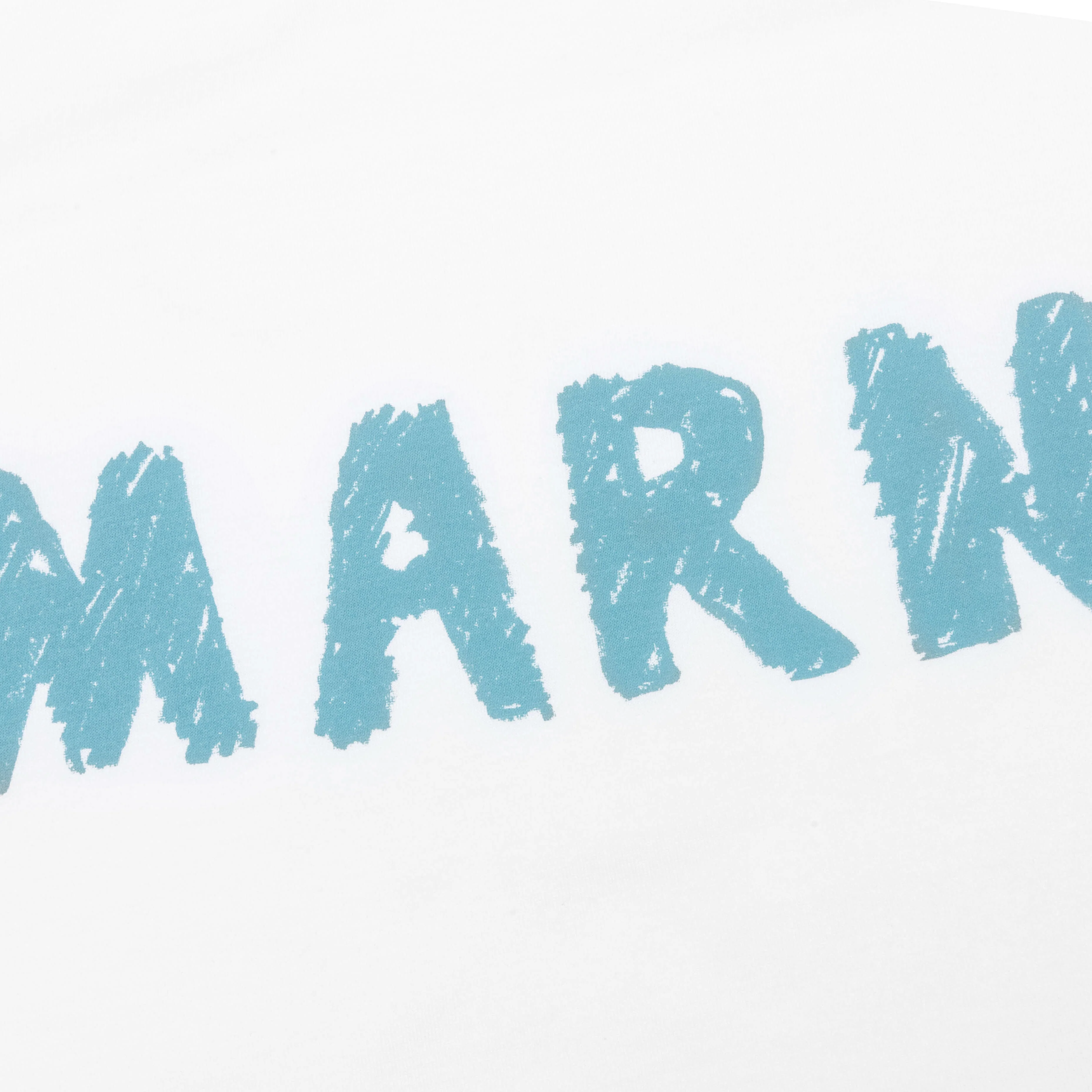 Scribble Logo Cotton T-Shirt - Lily White - Image 4