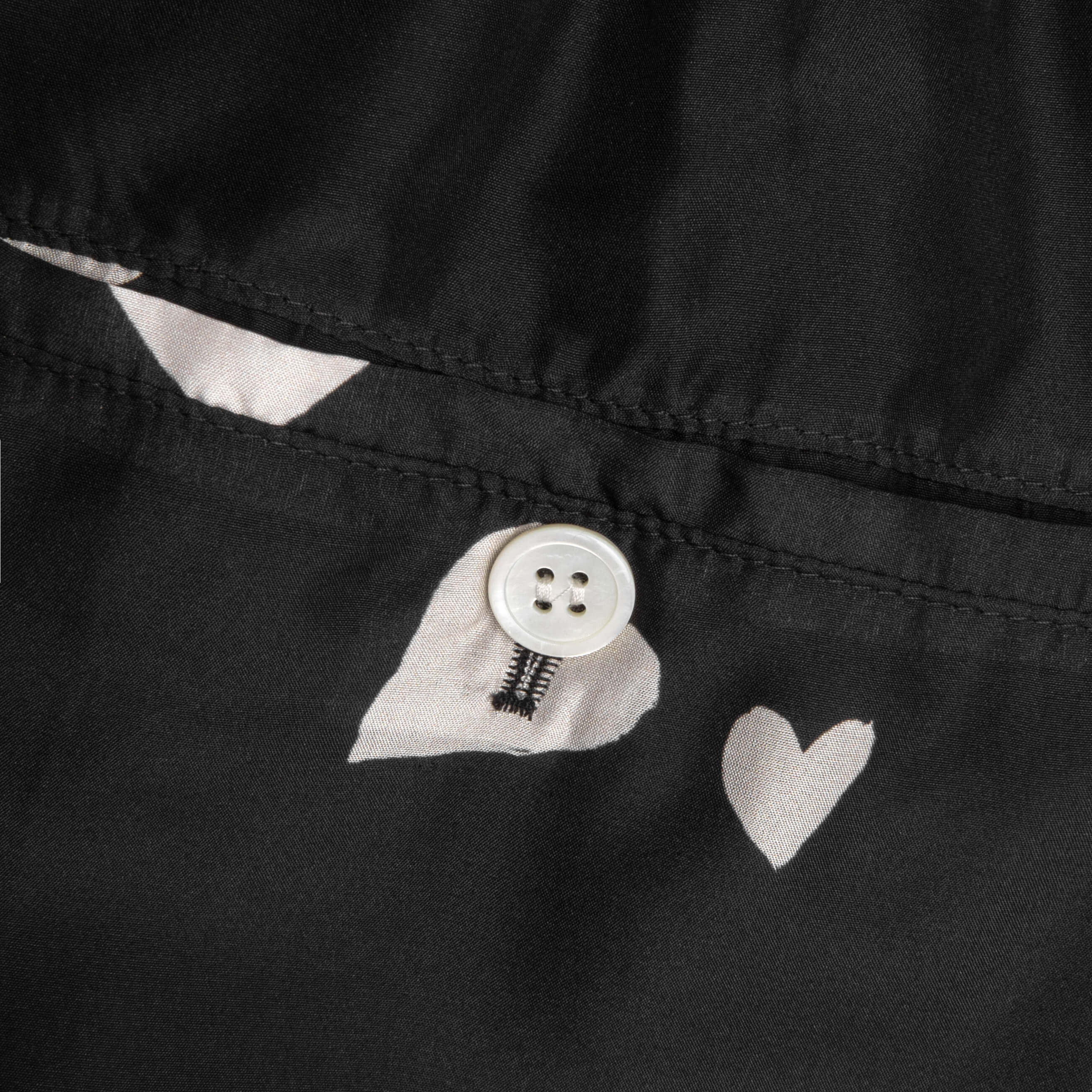 Silk Habotai Bermuda Shorts - Black - Image 4