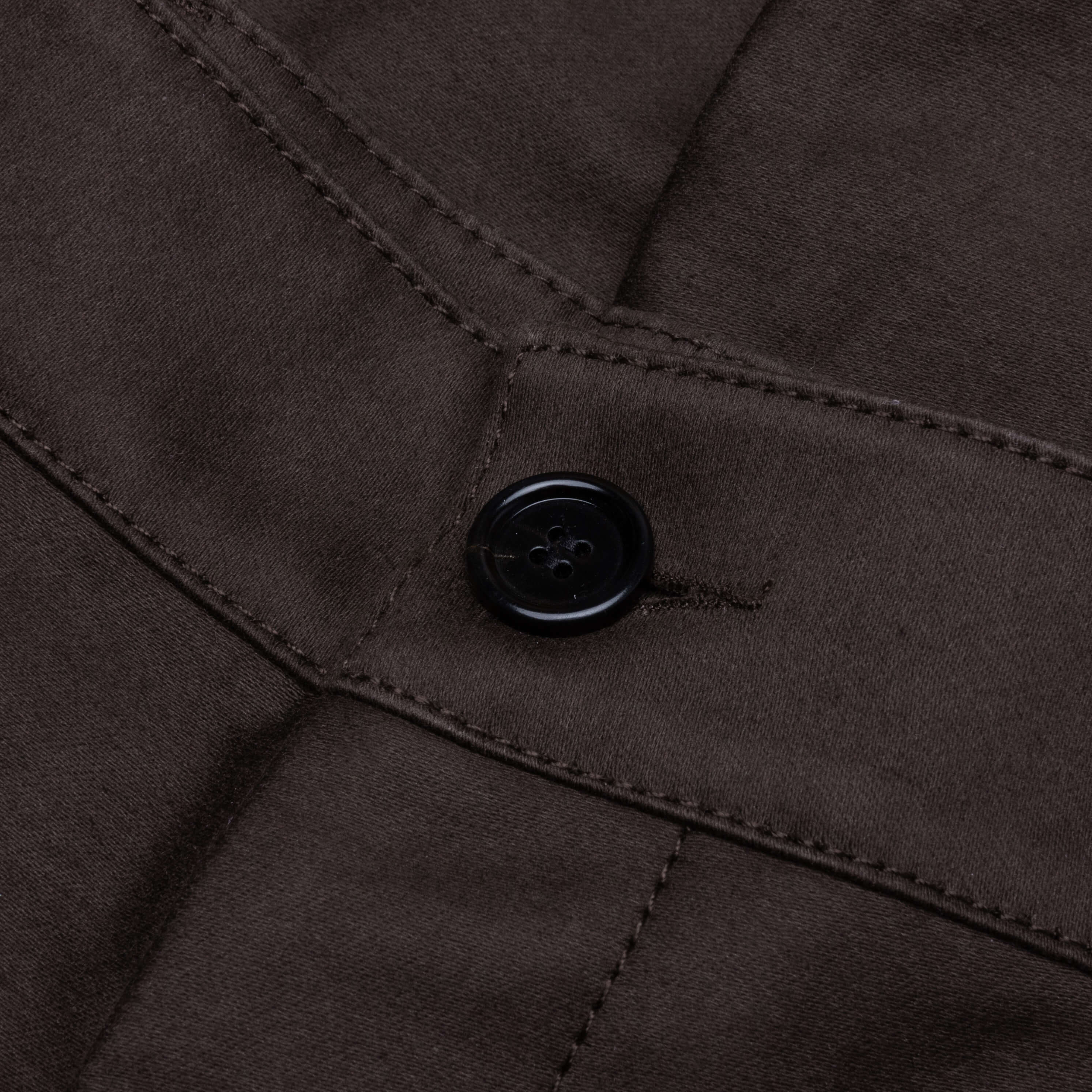 Brown Organic Cotton Cargo Trousers TCY36 - Moca - Image 3