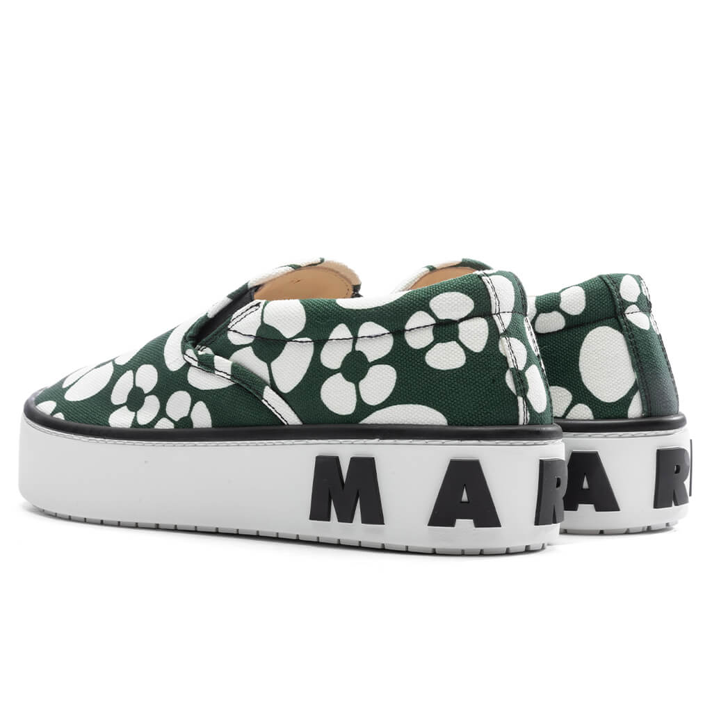 Marni x Carhartt WIP Slip-On Sneakers - Dark/Green - Image 3