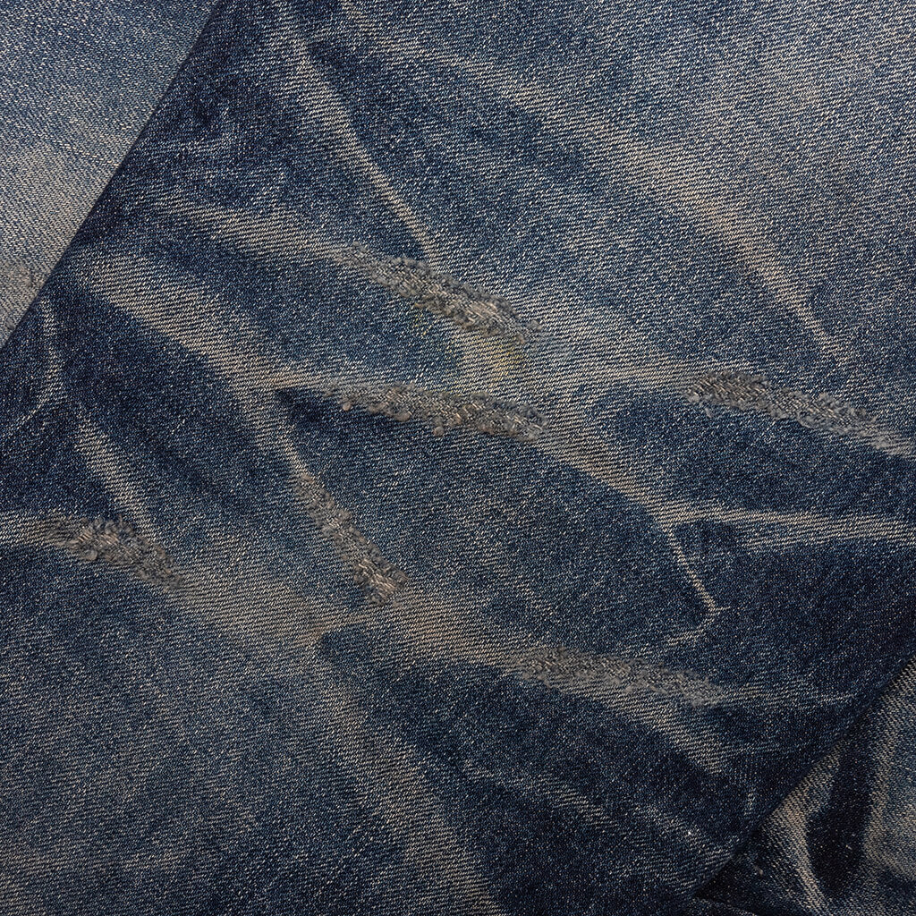Edo Straight 'Aza' Repaired - Mid Blue - Image 4