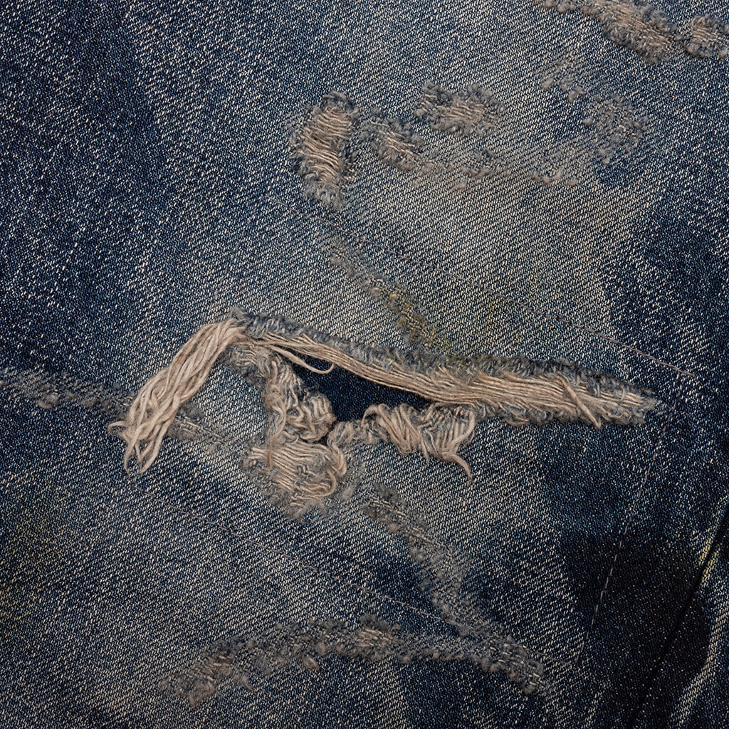 Edo Straight 'Aza' Repaired - Mid Blue - Image 5