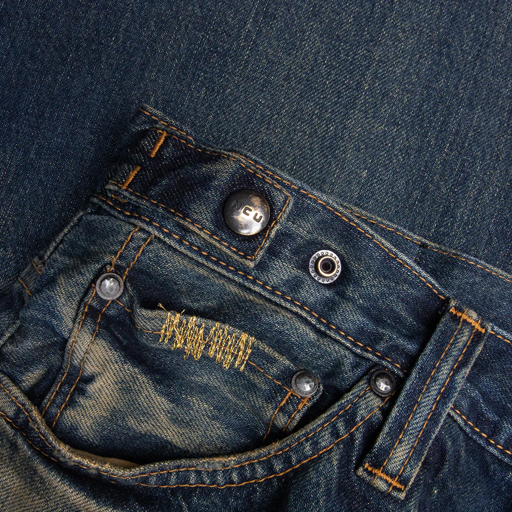 Showa Relaxed Jean - Dirty Gold Repair - Image 4
