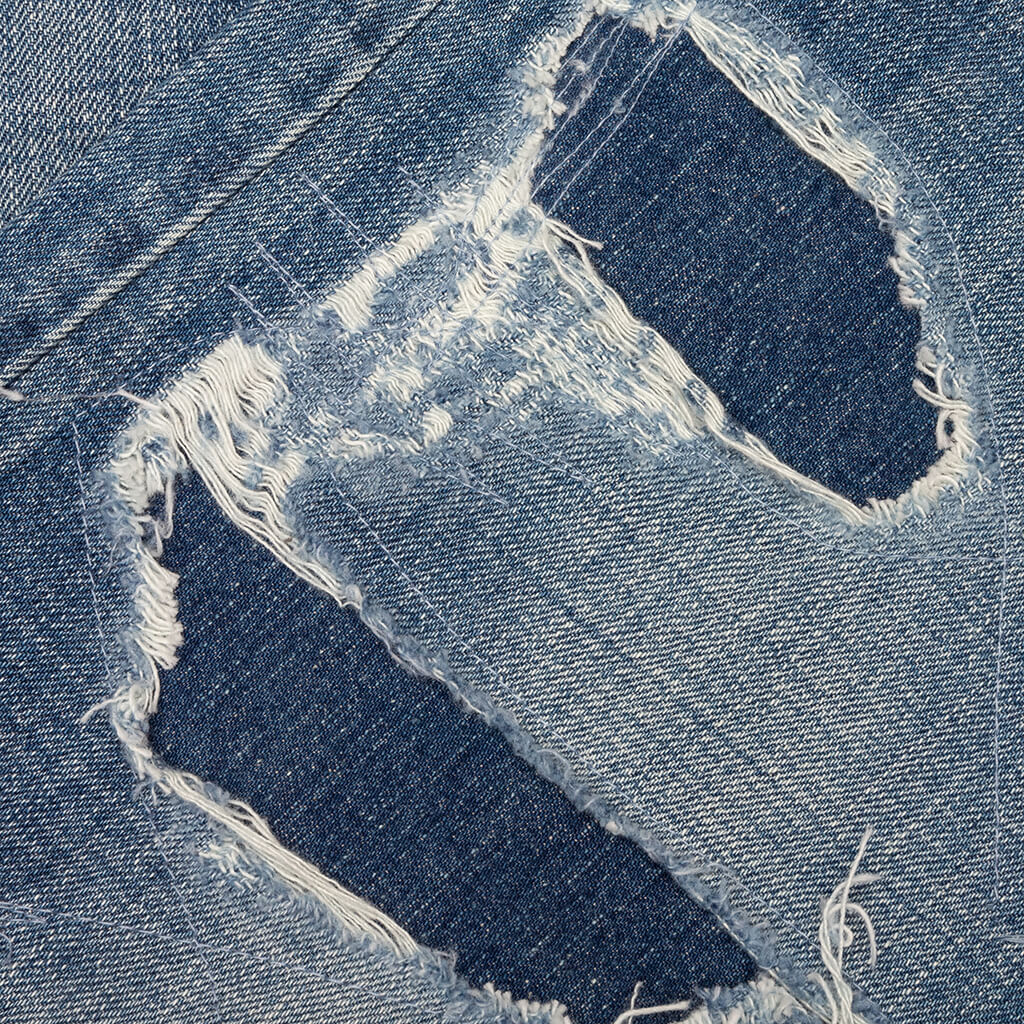 Showa Relaxed 'Manatsu' Repaired - Mid Blue - Image 4