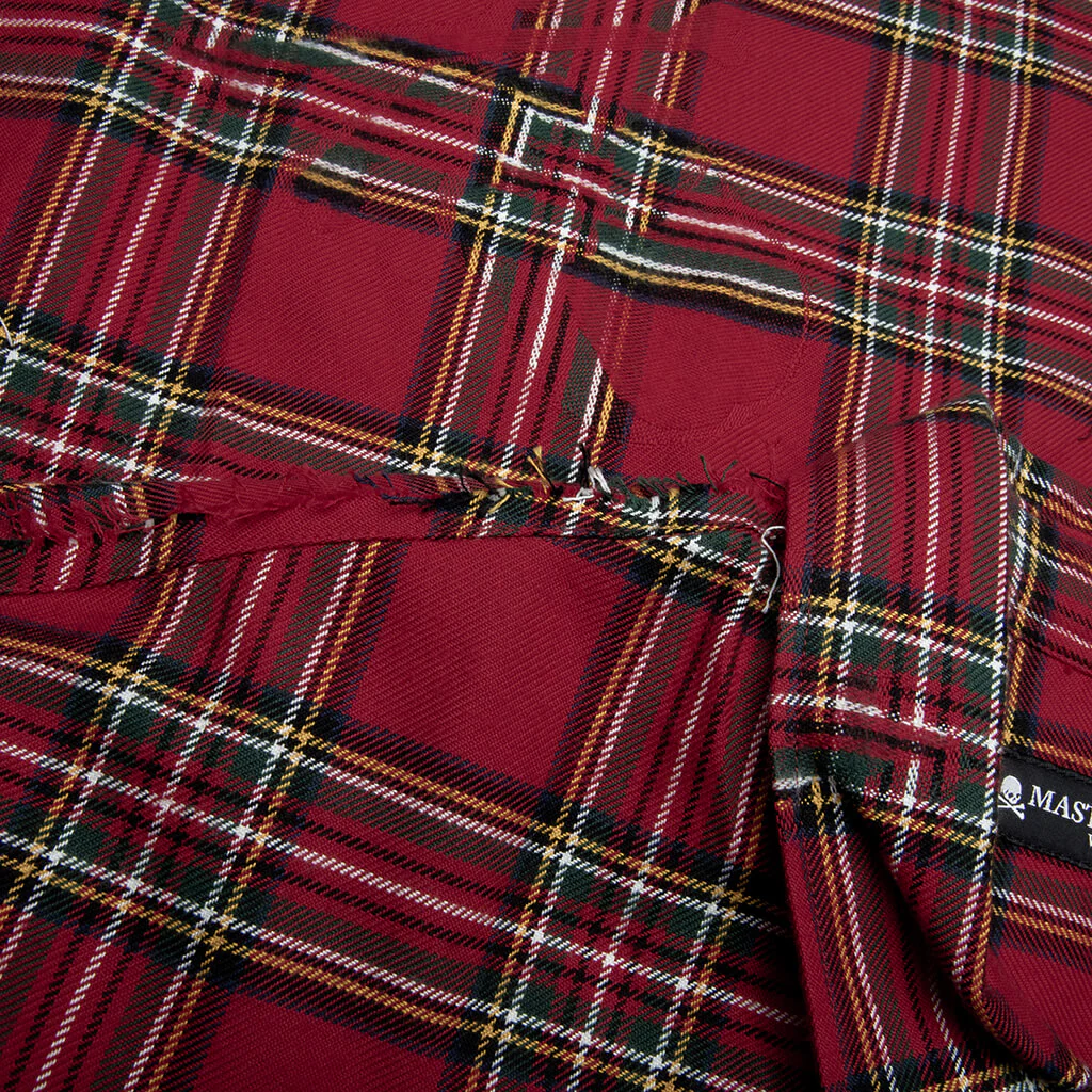 Plaid Shirt - Red - Image 5