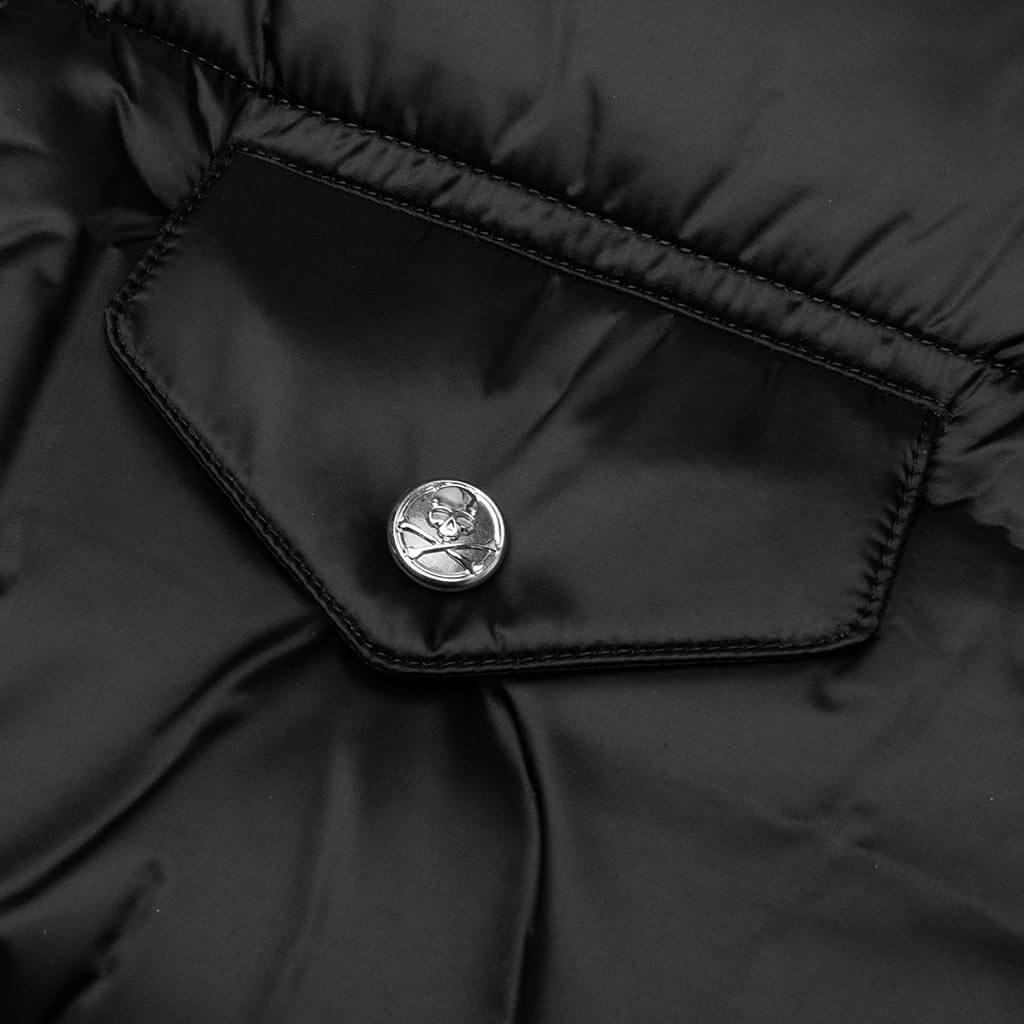 Padded Shirt Jacket - Black - Image 4