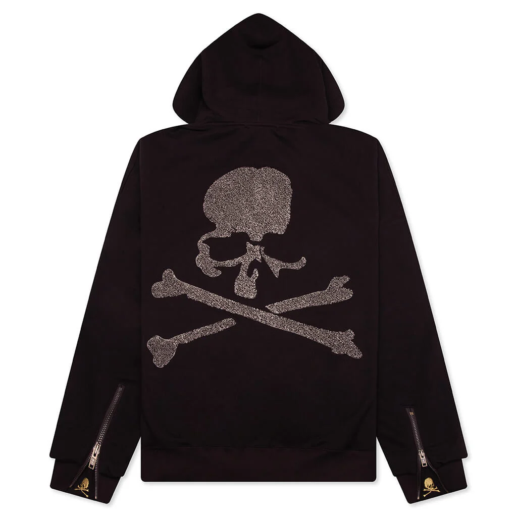 Zip Up Hoodie - Brown - Image 2