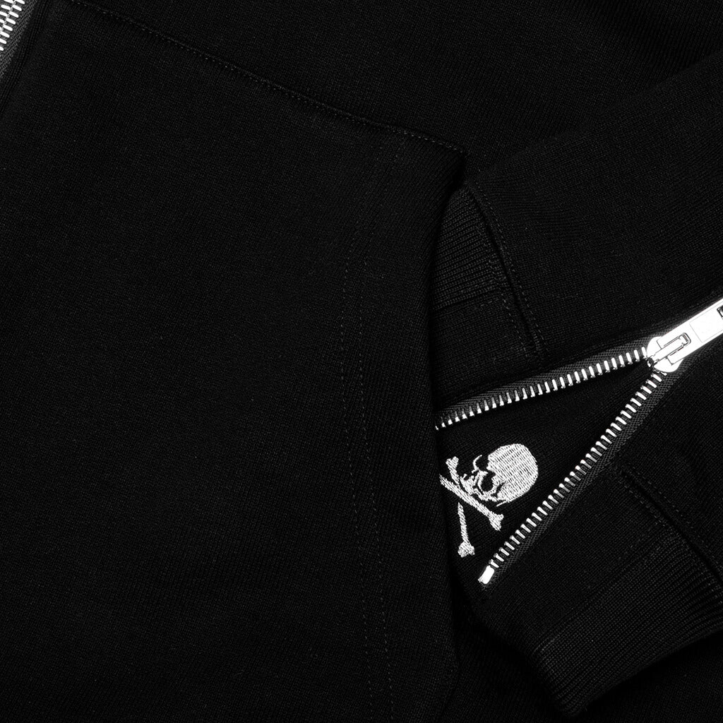 Boxy OG Puffed Zip-Up Hoodie - Black - Image 3