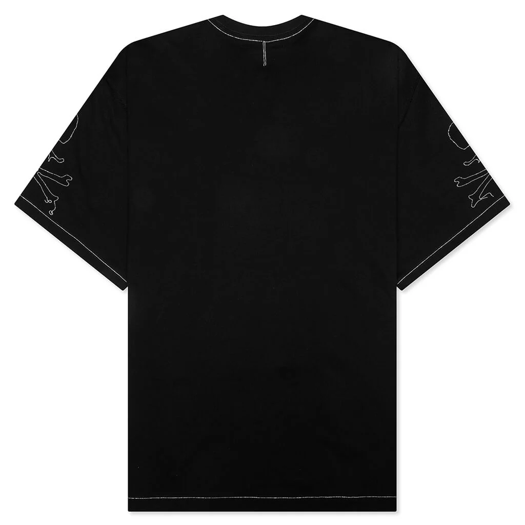 Oversized Ballchain Tee - Black/Silver - Image 2