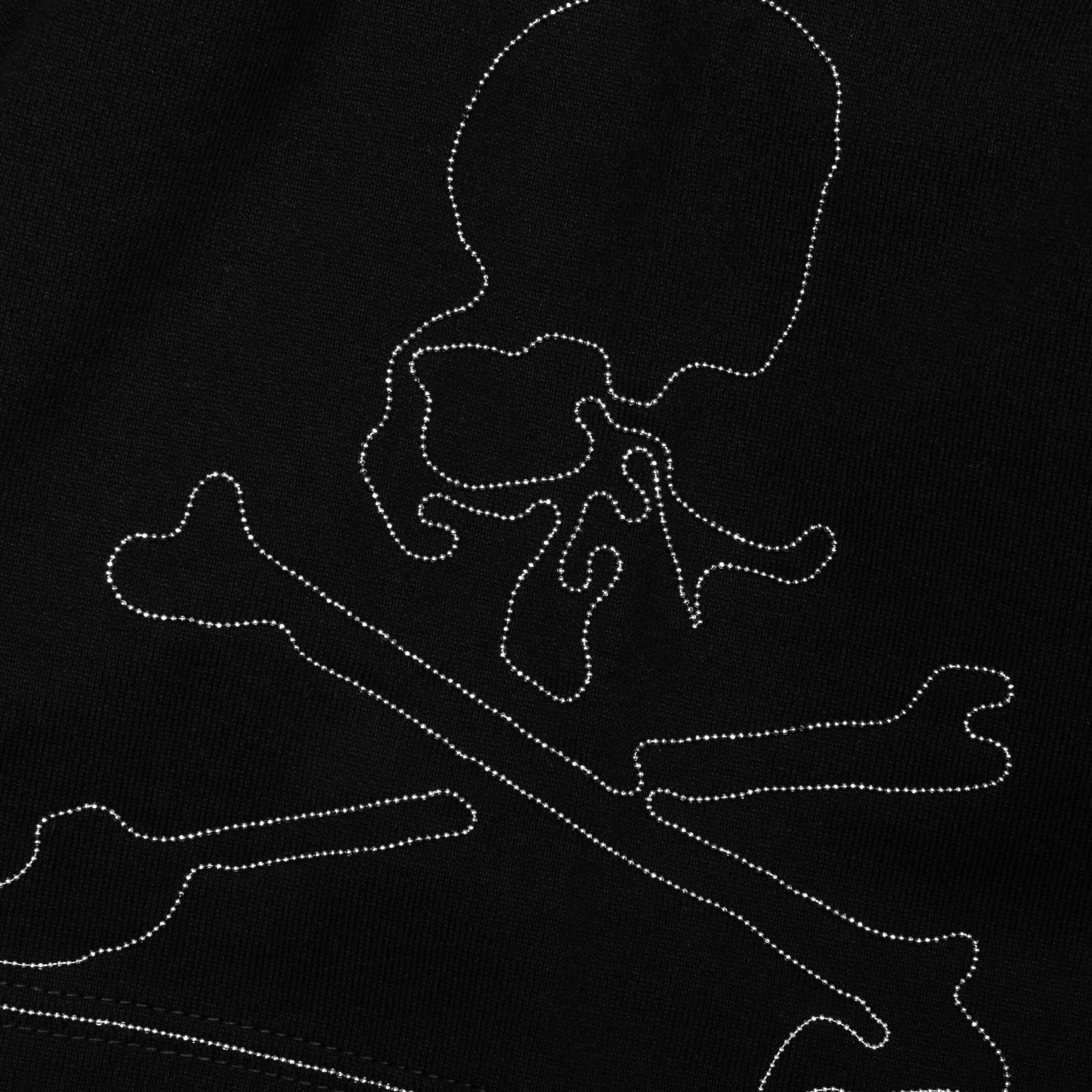 Oversized Ballchain Tee - Black/Silver - Image 4