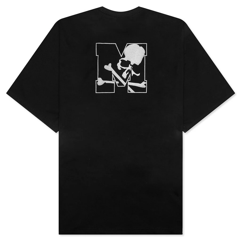 College Logo Tee - Black - Image 2