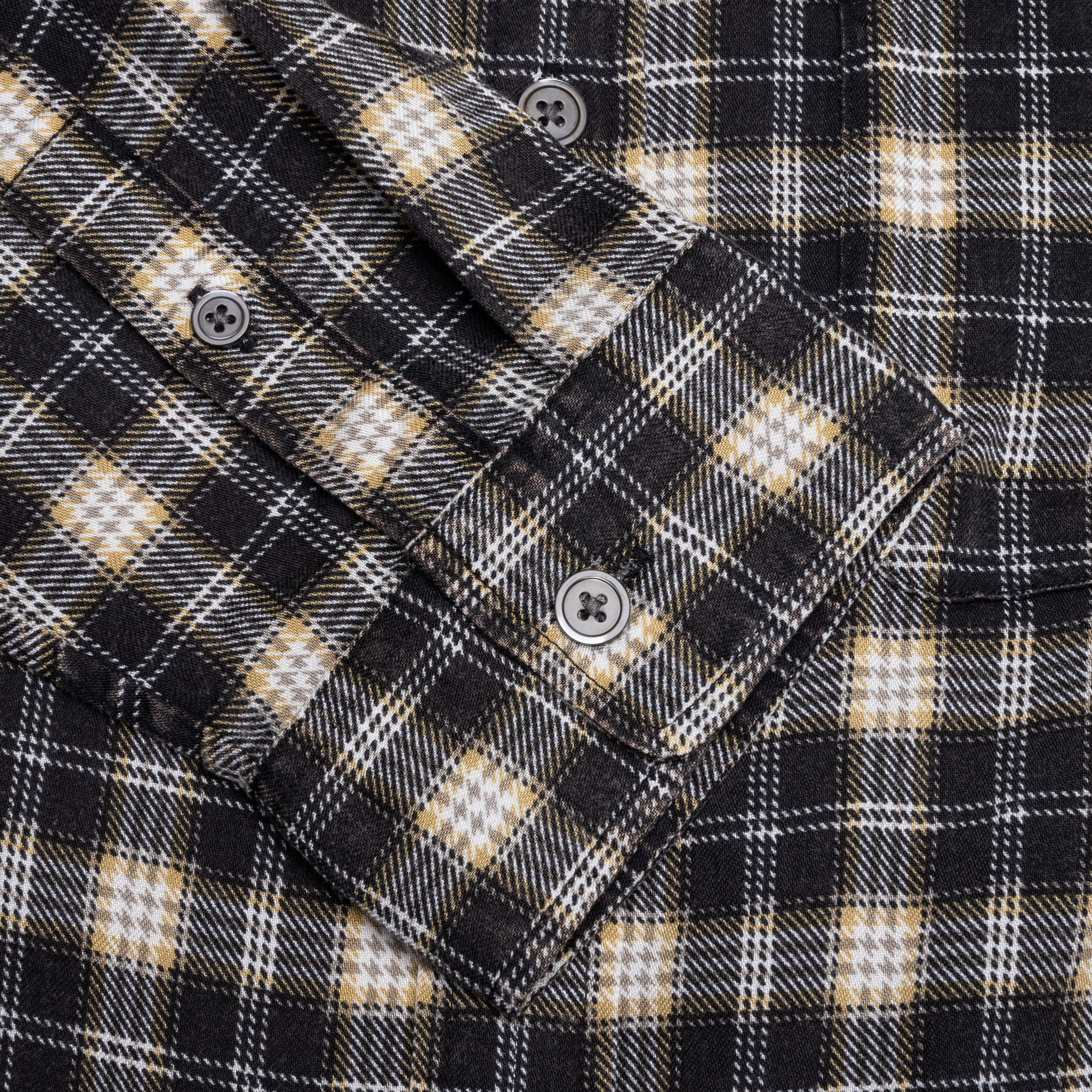 Matthew Plaid Shirt - Black - Image 5