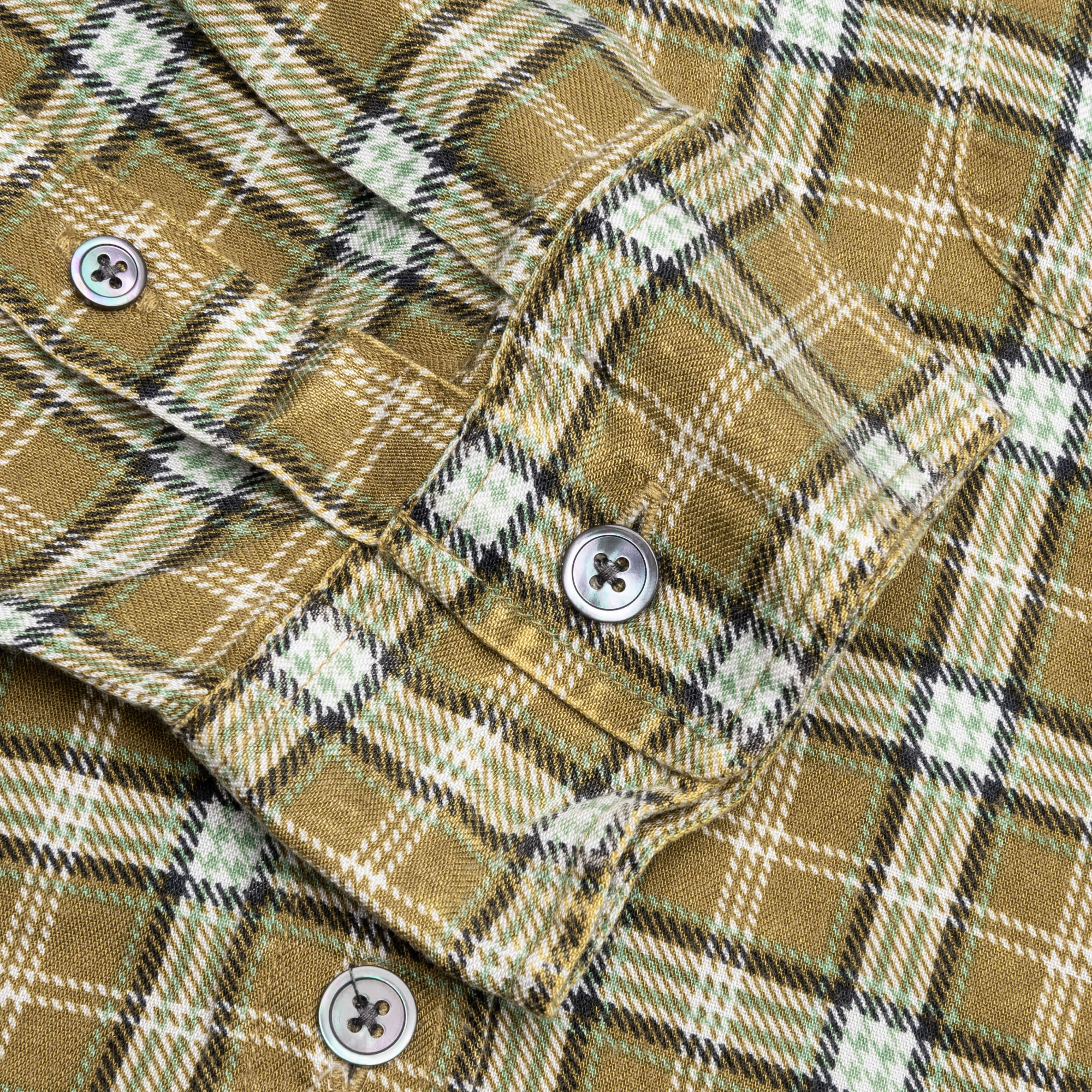Matthew Plaid Shirt - Gold - Image 5
