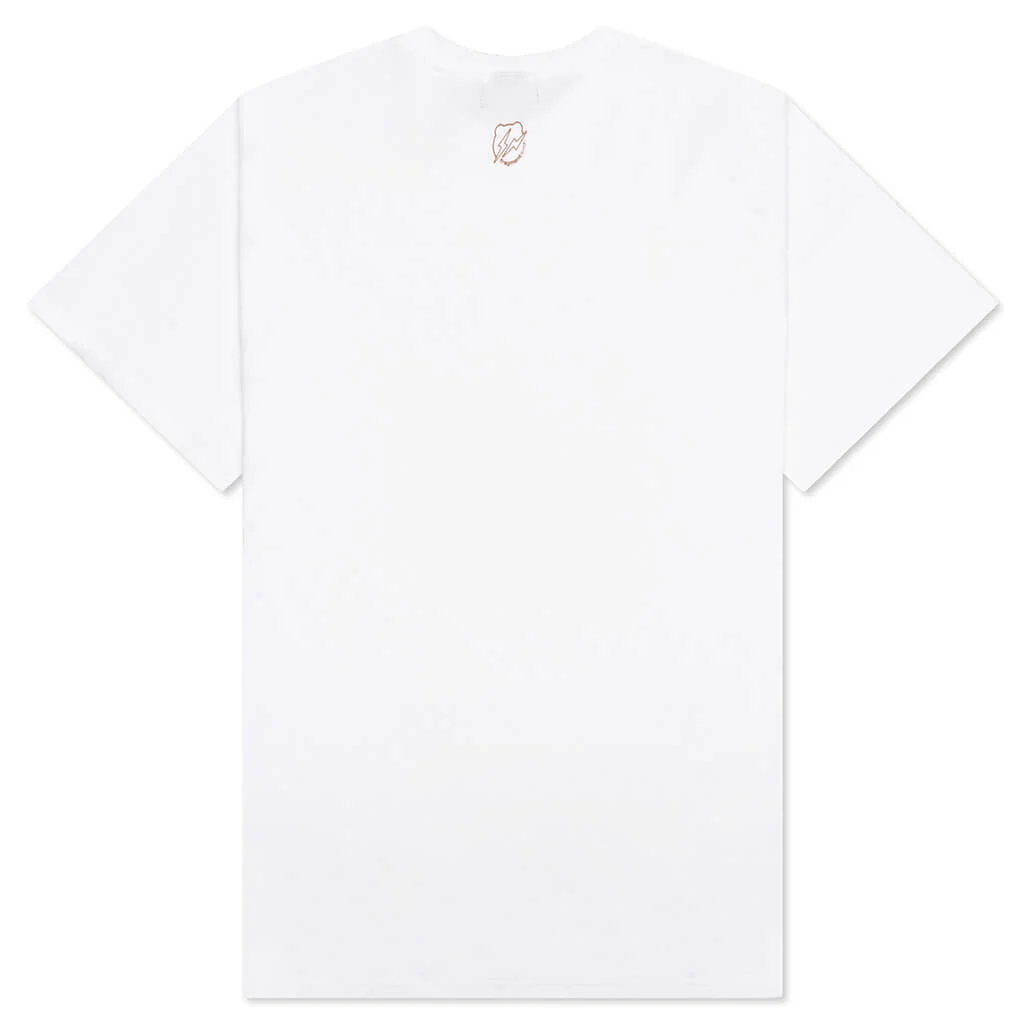 Medicom Toy x fragment design Fur Logo BE@RTEE - White - Image 2