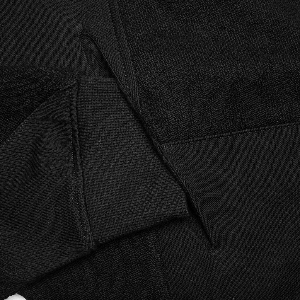 Diamond Terry Hooded Sweatshirt - Black - Image 4