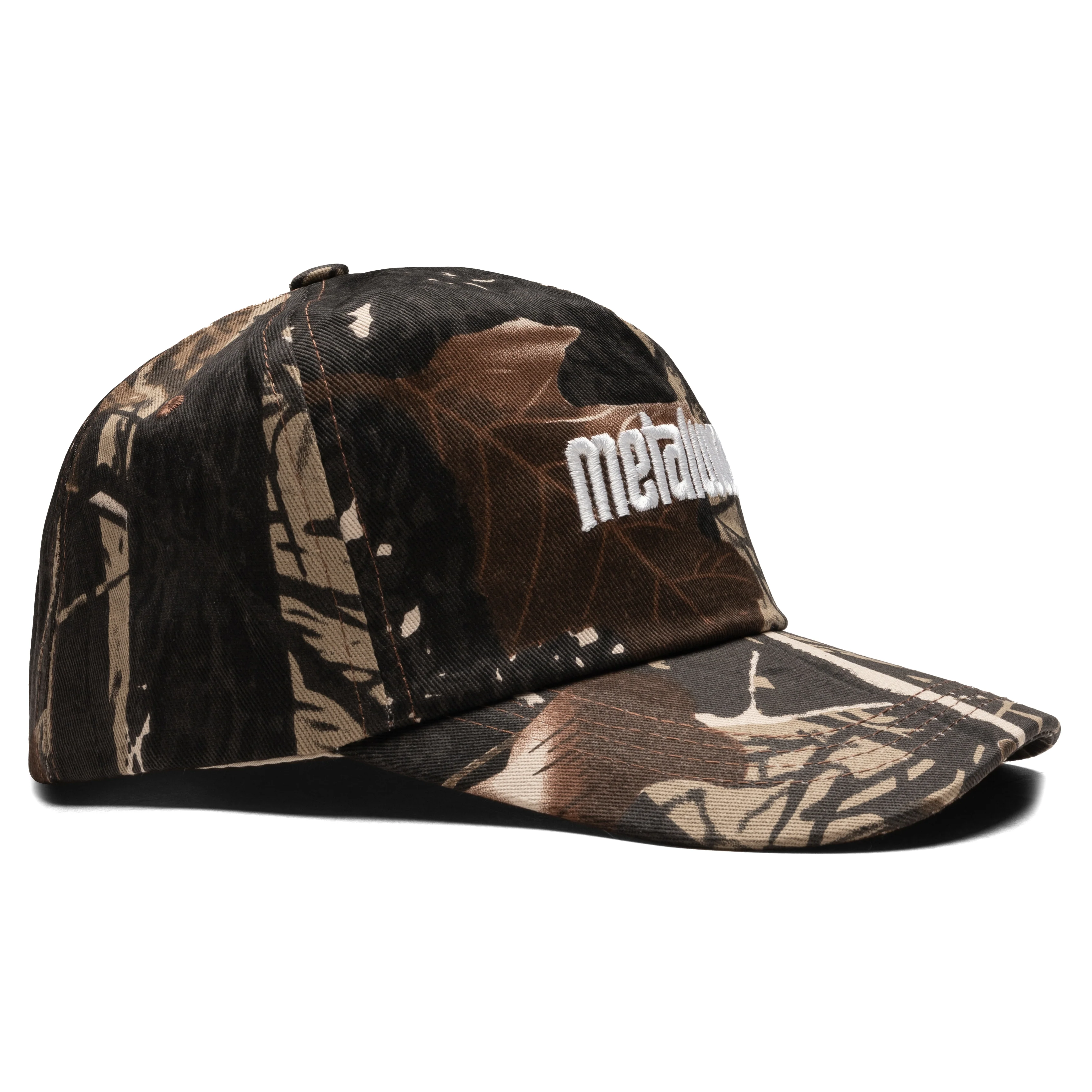 Metal Logo 5-Panel Hat - Real Leaf Camo - Image 3