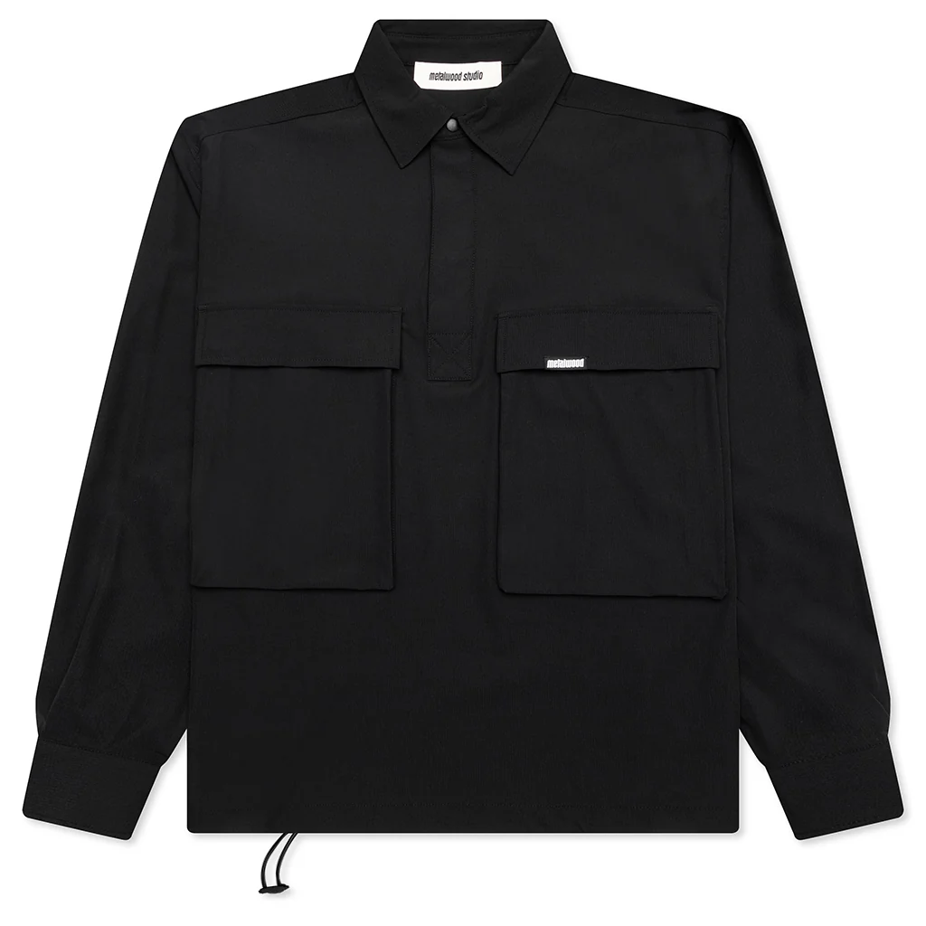 Ripstop Overshirt - Black