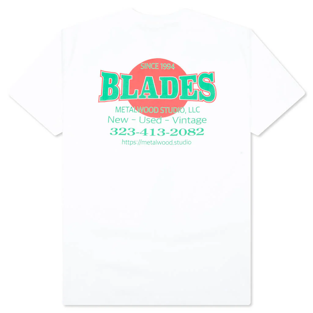 Blades Gym T-Shirt - White - Image 2