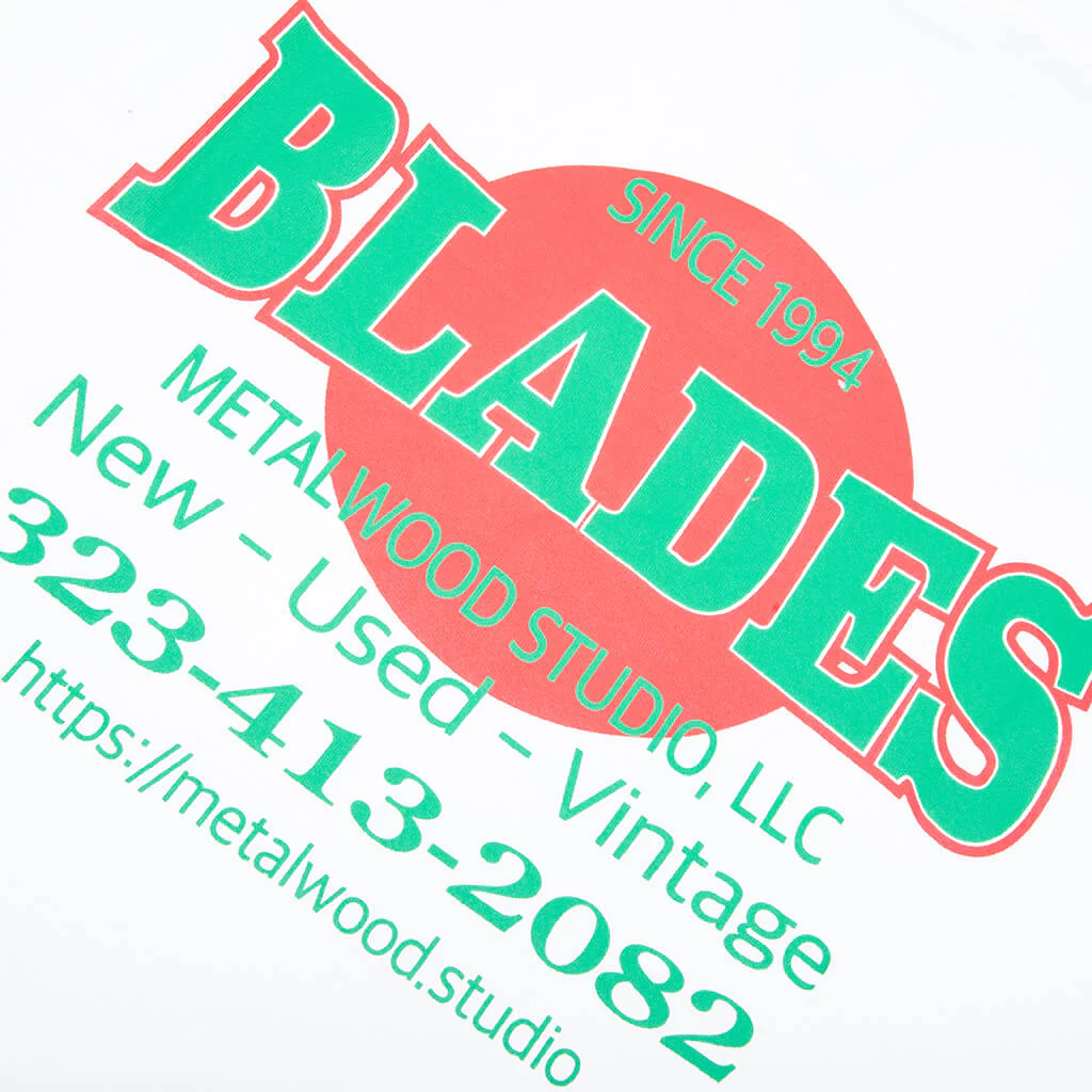 Blades Gym T-Shirt - White - Image 4