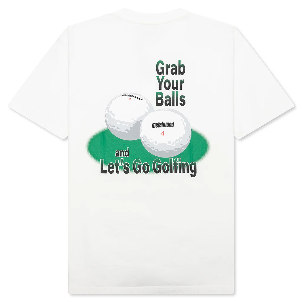 Grab Your Balls T-Shirt - White - Image 2