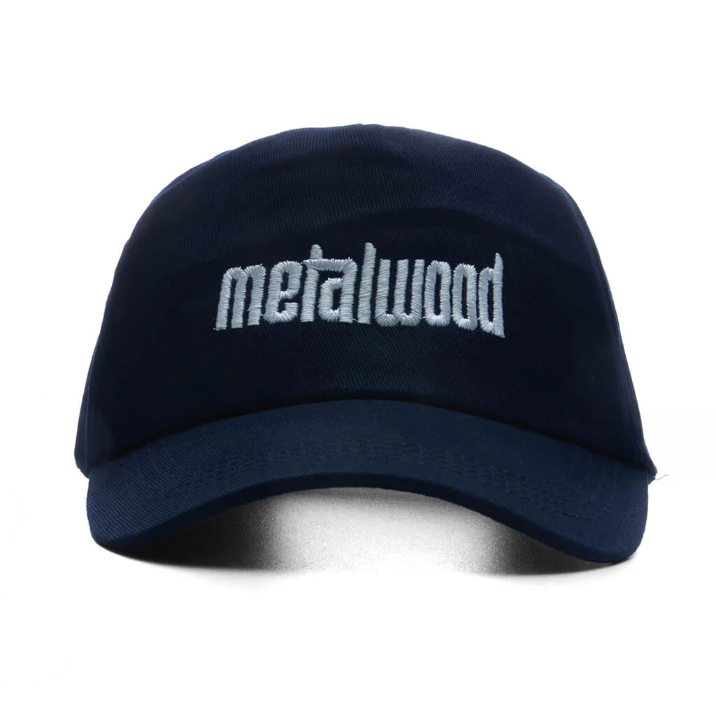 Metal Logo 5-Panel Hat - Navy