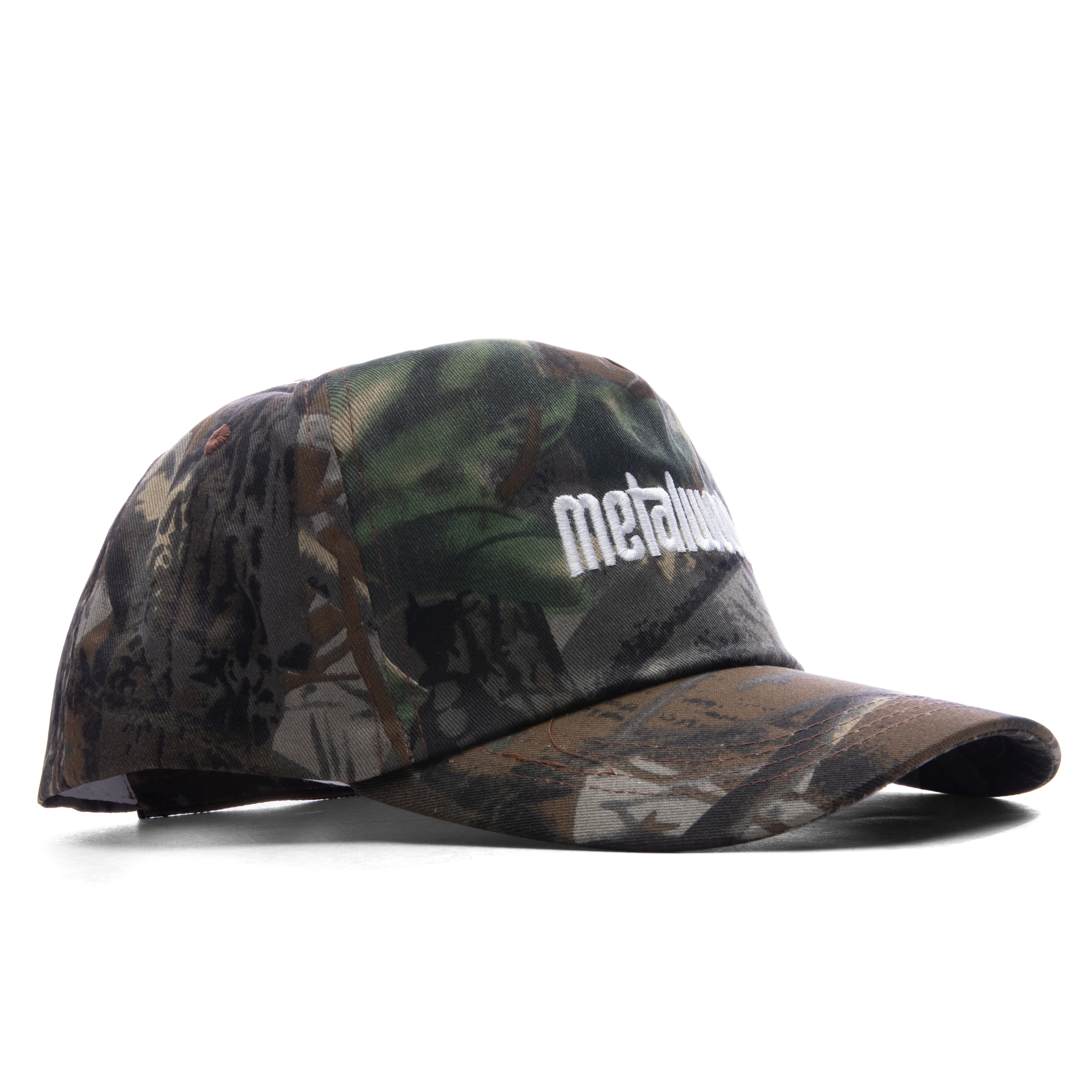Metal Logo 5-Panel Hat - Real Leaf Camo - Image 3
