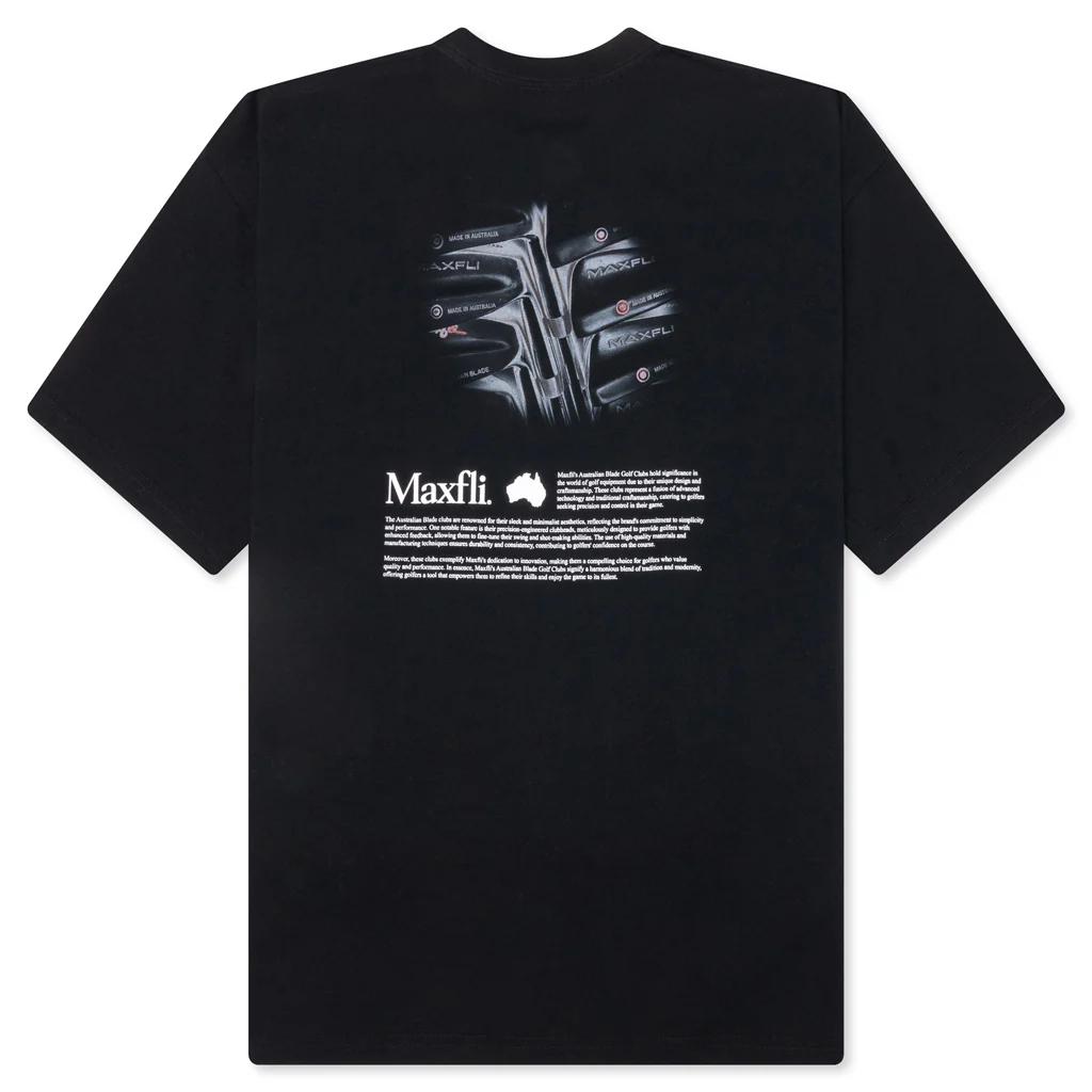 Metalwood x Maxfli Aussie Blade T-Shirt - Black - Image 2