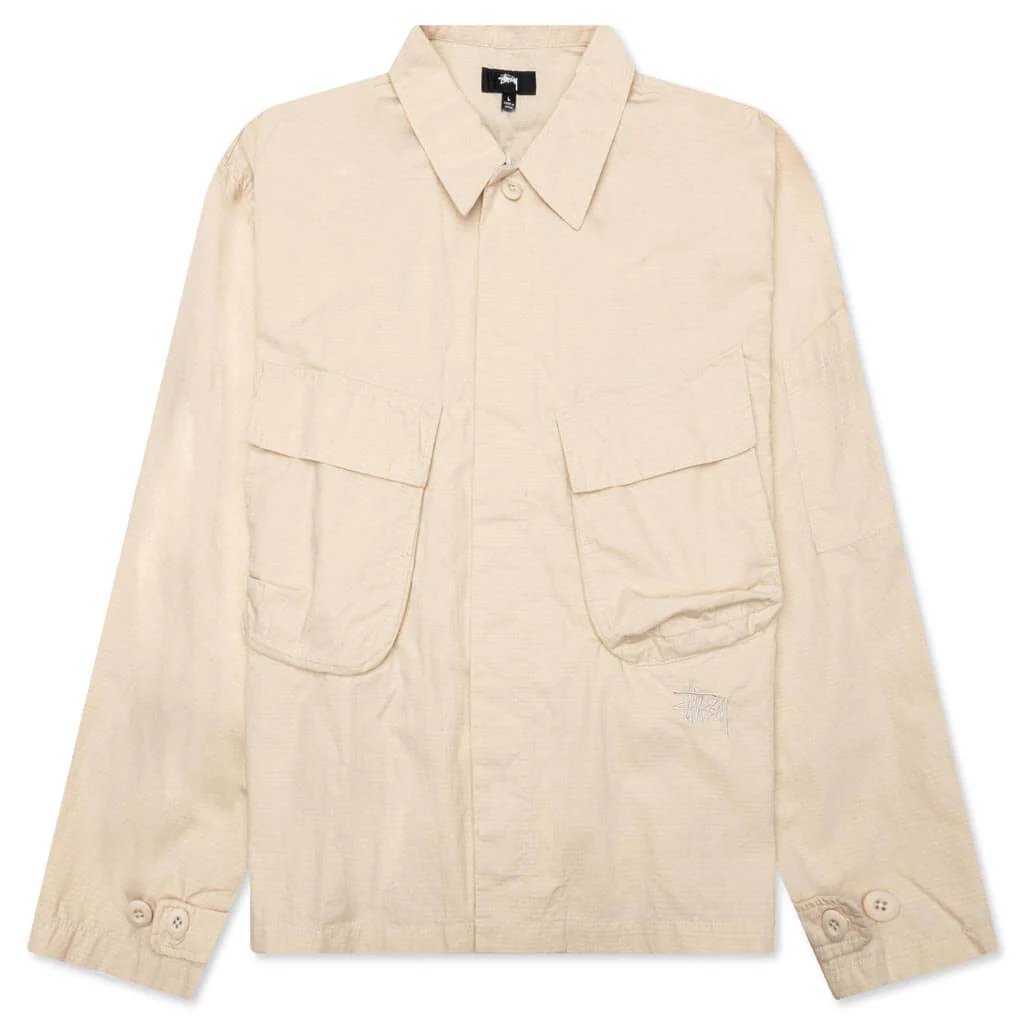 Military L/S Over Shirt - Bone