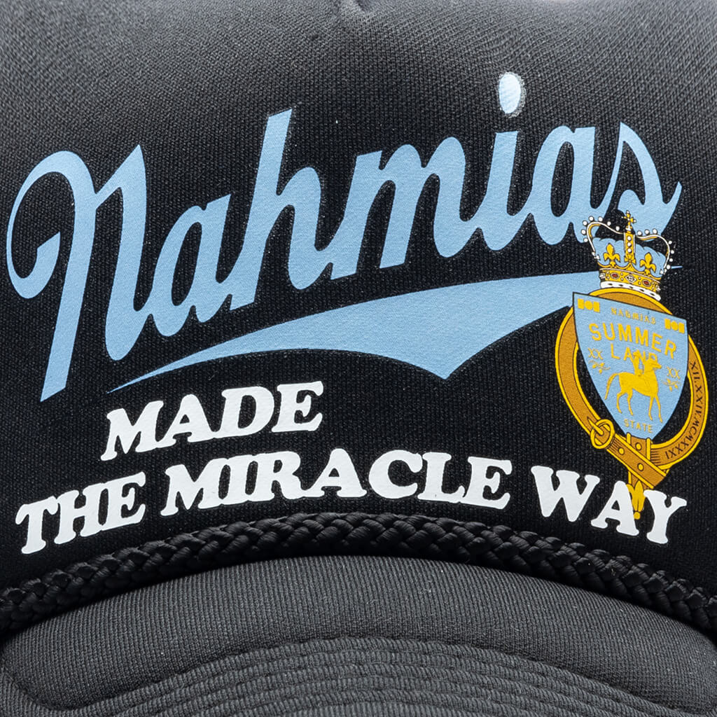 Miracle Way Foam Trucker Hat - Dusty Blue/Black - Image 2
