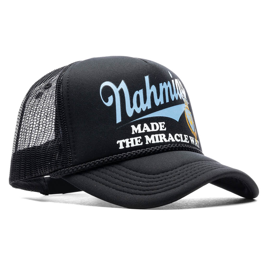 Miracle Way Foam Trucker Hat - Dusty Blue/Black - Image 3