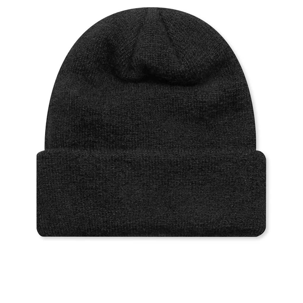 Mohair Knit Watch Cap - Black - Image 3