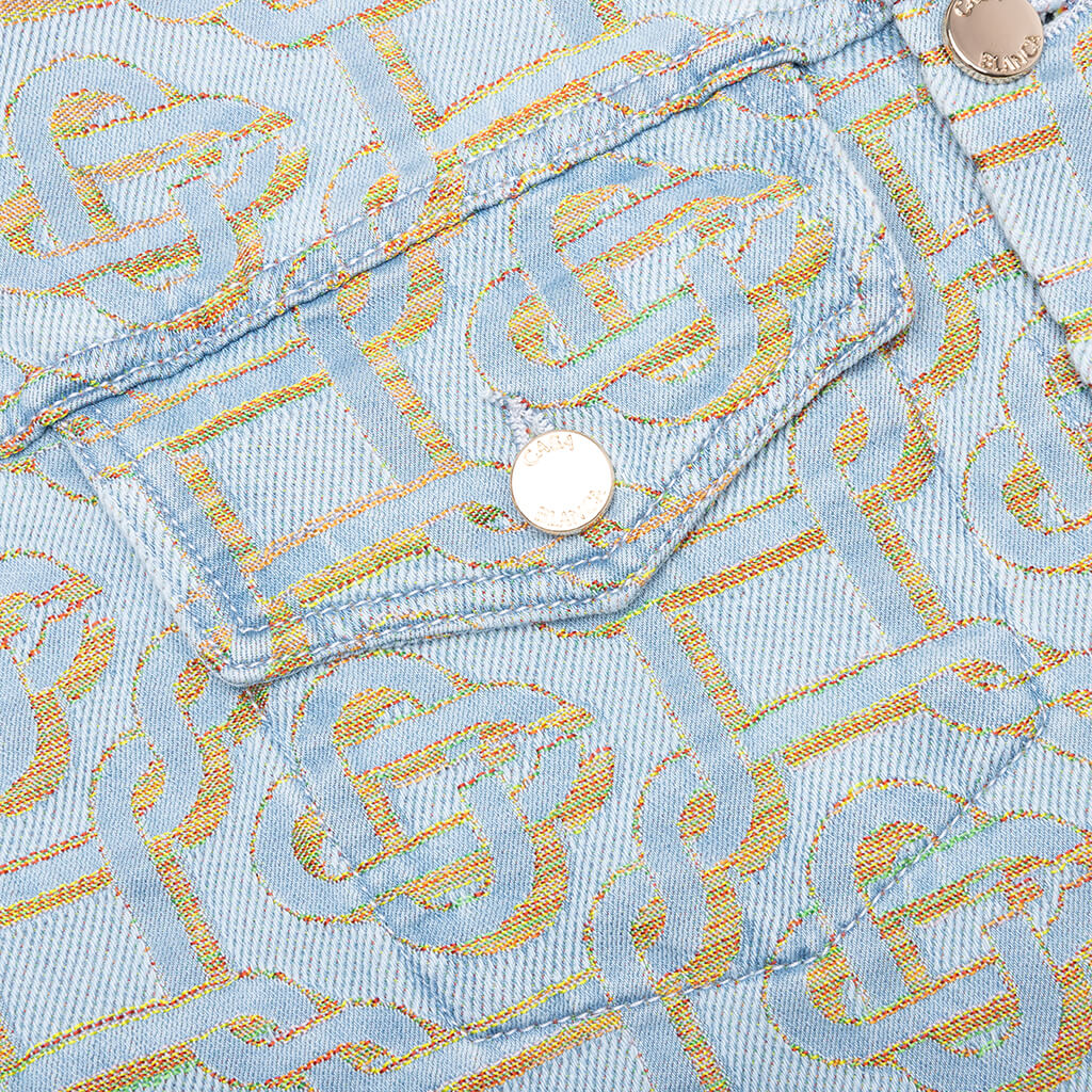 Monogram Denim Jacket - Multi - Image 4
