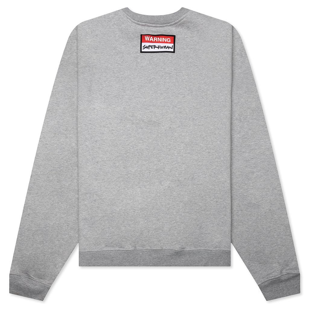 Oversized Planet Crewneck - Heather Grey - Image 2