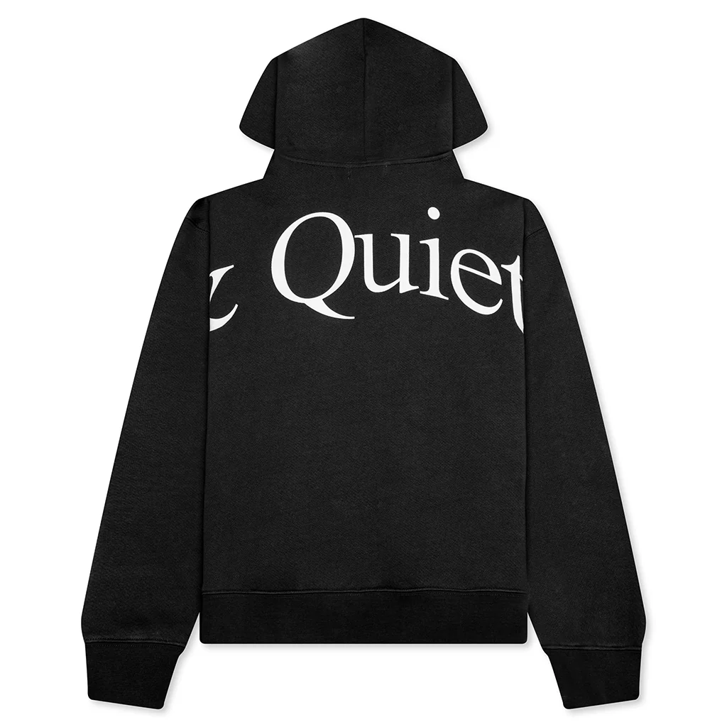 Jumbo Wordmark Hoodie - Black - Image 2