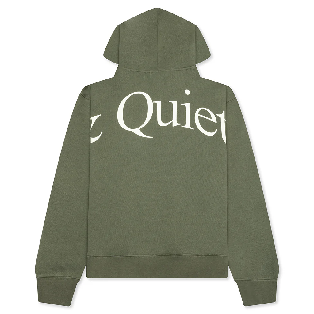 Jumbo Wordmark Hoodie - Olive - Image 2