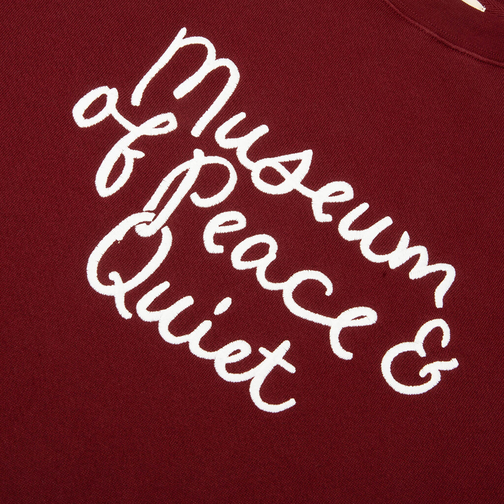 Scribble Crewneck - Burgandy - Image 3