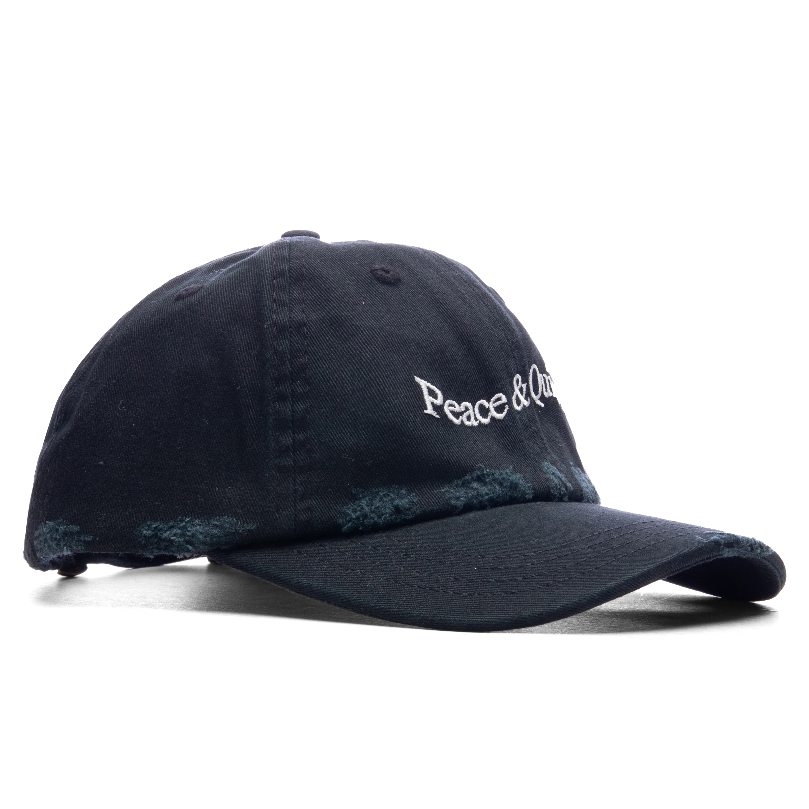 Wordmark Distressed Dad Hat - Black - Image 3