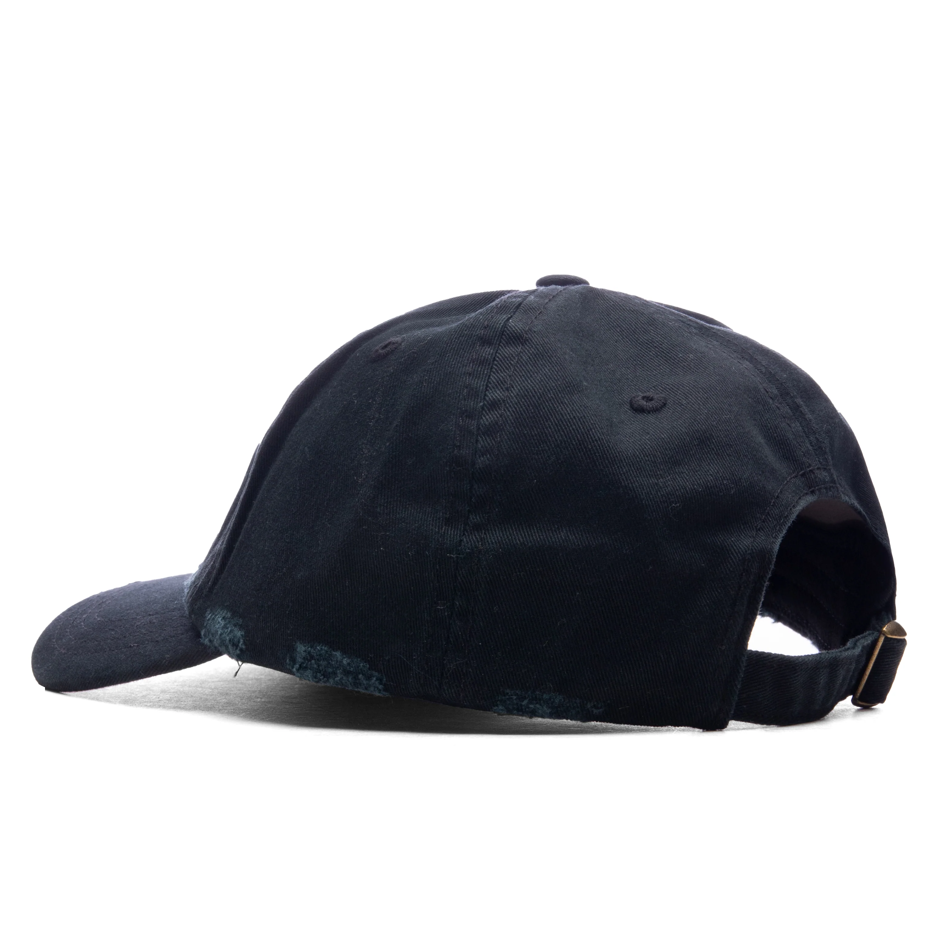 Wordmark Distressed Dad Hat - Black - Image 4