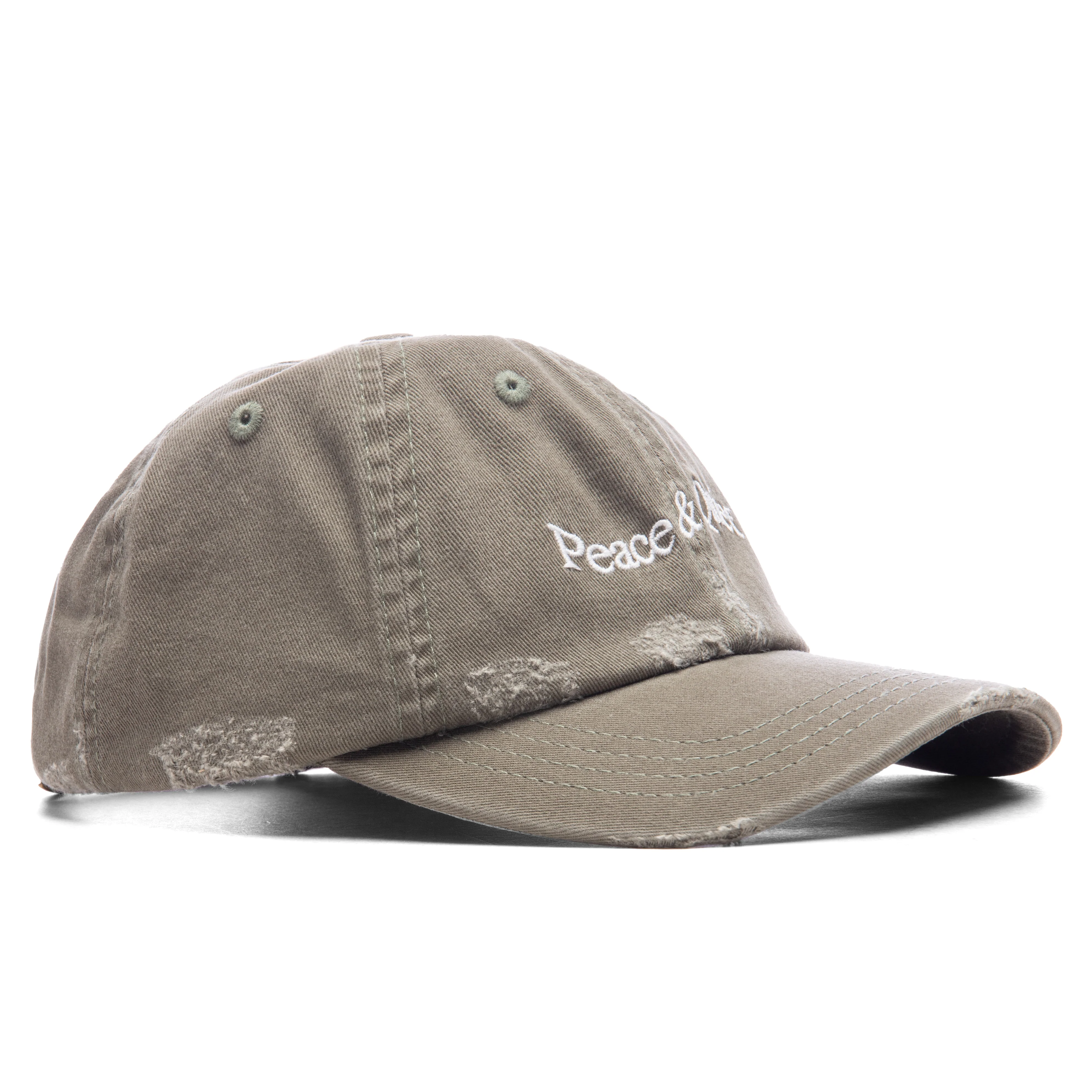 Wordmark Distressed Dad Hat - Olive - Image 3