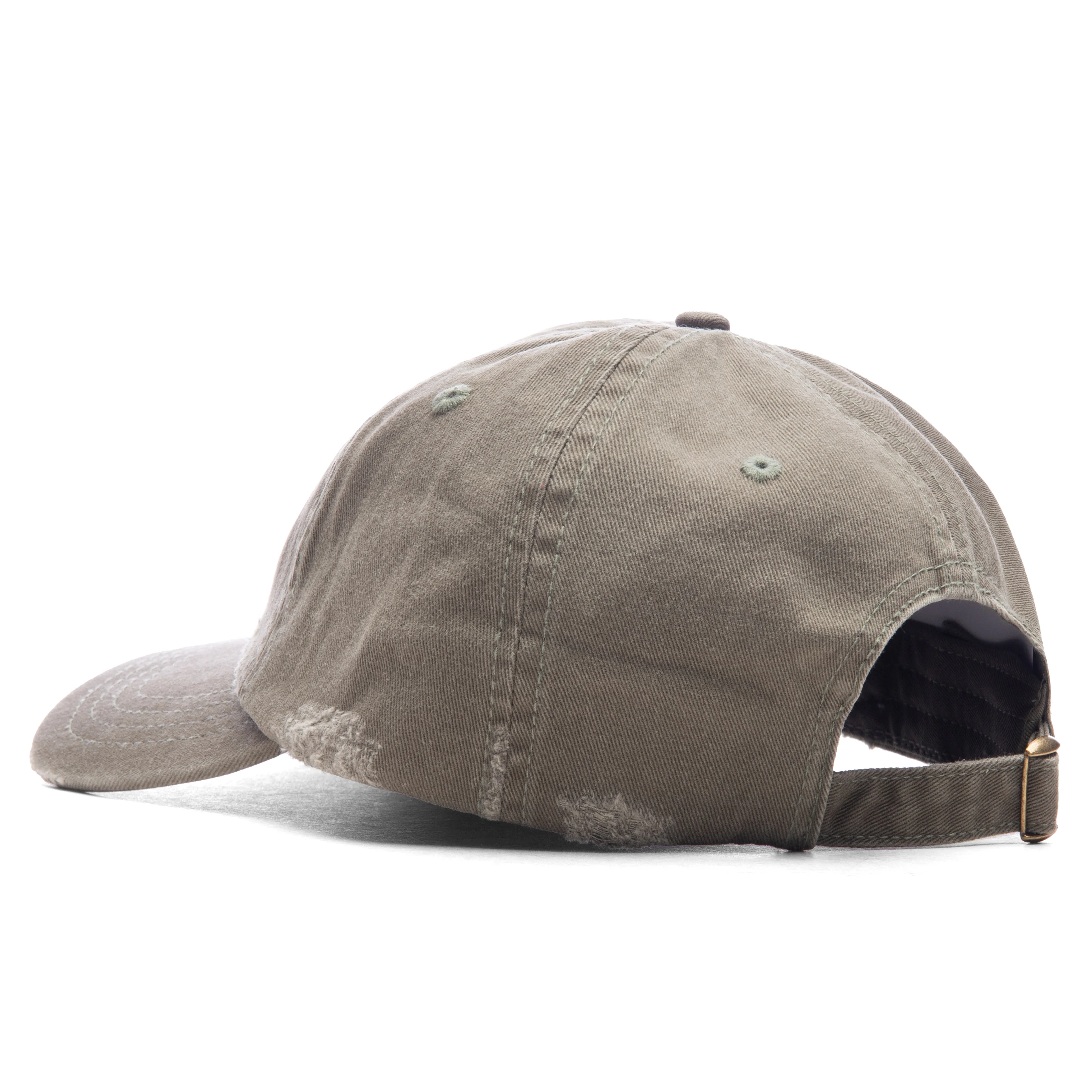 Wordmark Distressed Dad Hat - Olive - Image 4