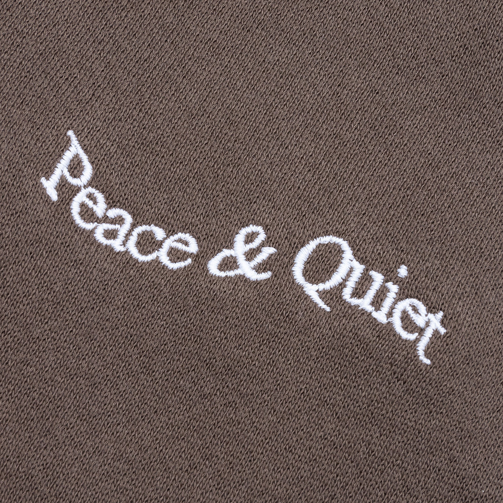 Wordmark Reverse Stitched Sweatpants - Brown - Image 3