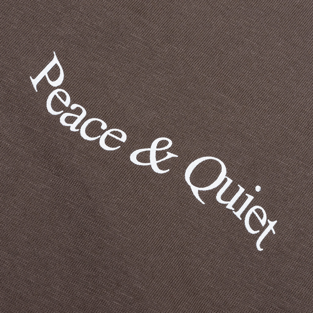 Wordmark Reverse Stitched T-Shirt - Brown - Image 3