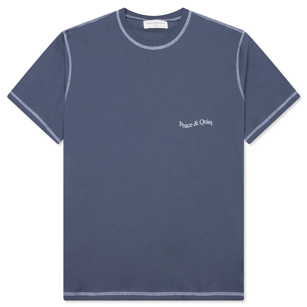 Wordmark Reverse Stitched T-Shirt - Slate