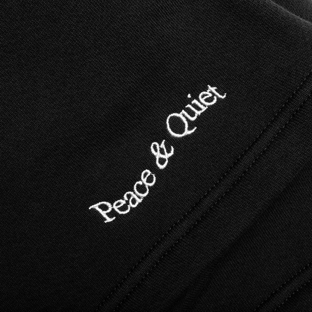 Wordmark Sweatshorts - Black - Image 3