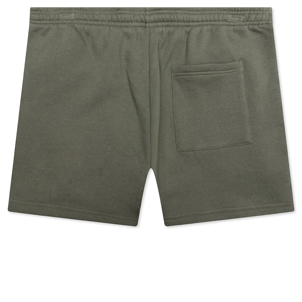 Wordmark Sweatshorts - Olive - Image 2