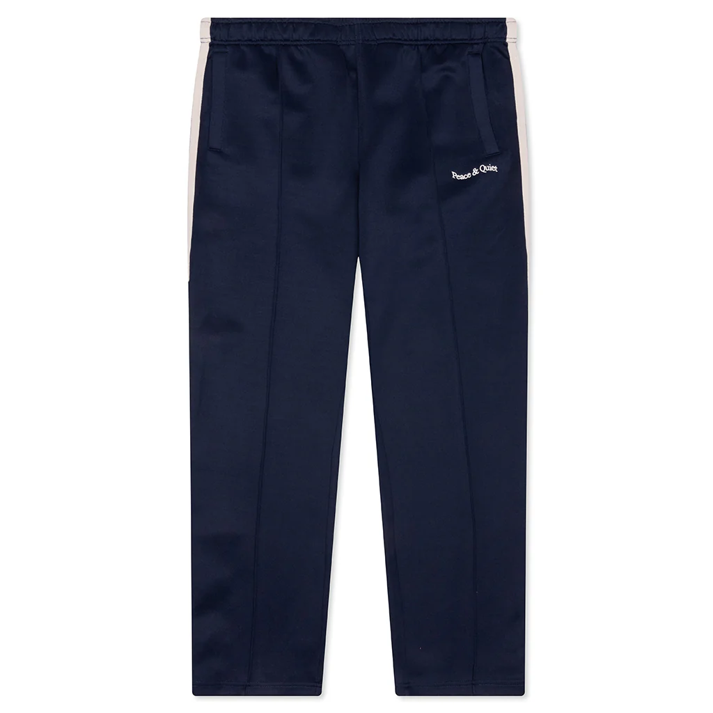 Wordmark Track Pants - Navy